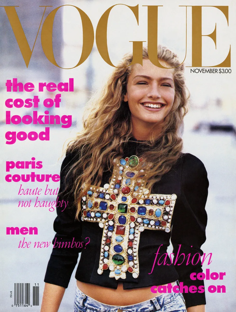 Future of Vogue magazine - wintour's first vogue cover