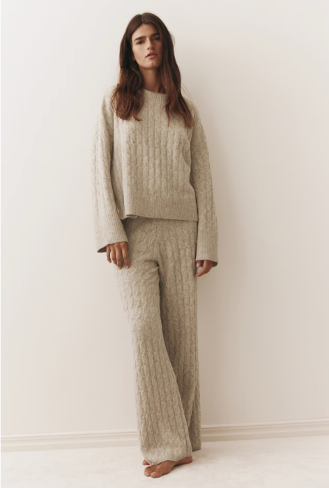 Cable-Knit Pants