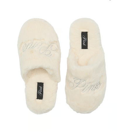 Faux-Fur Closed-Toe Slippers