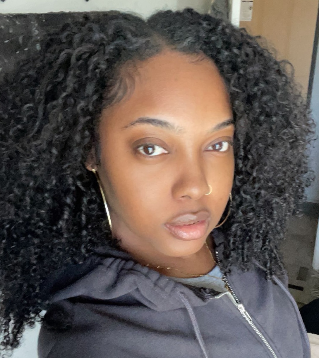 Morgan Ashley — melanin-rich skin, no makeup — retinol introduction guide for dark skin